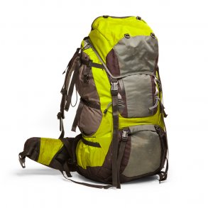 Lime grn vandreture taske